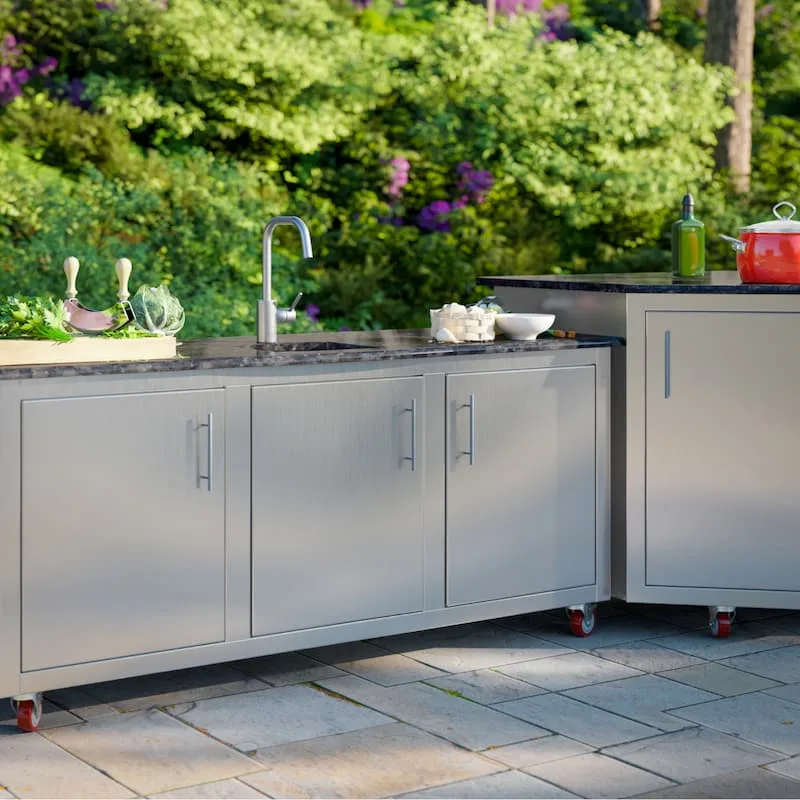 Rocket outdoors stainless steel outdoor kitchen sink cabinets